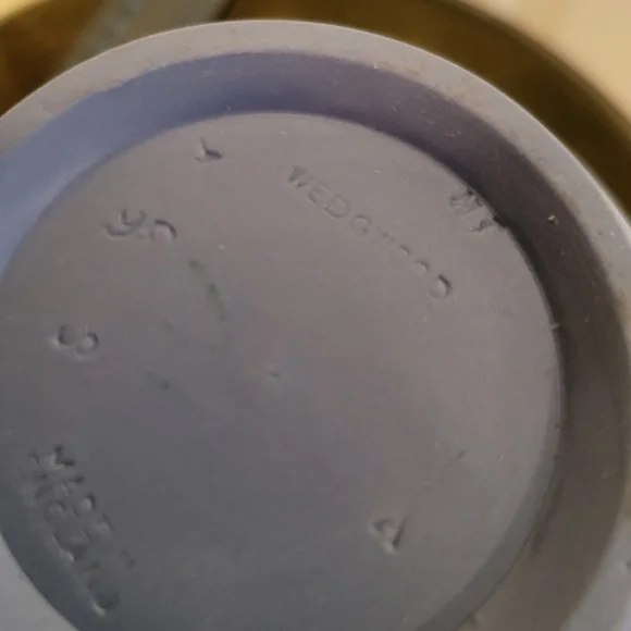 Wedgwood Etruscan Jug Blue Jasperware Pitcher 6" - Picture 8 of 8